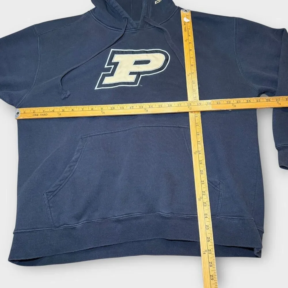Purdue Boilermakers Hoodie Mens XL Pro Player NCAA College Football Navy Gold - Picture 10 of 11
